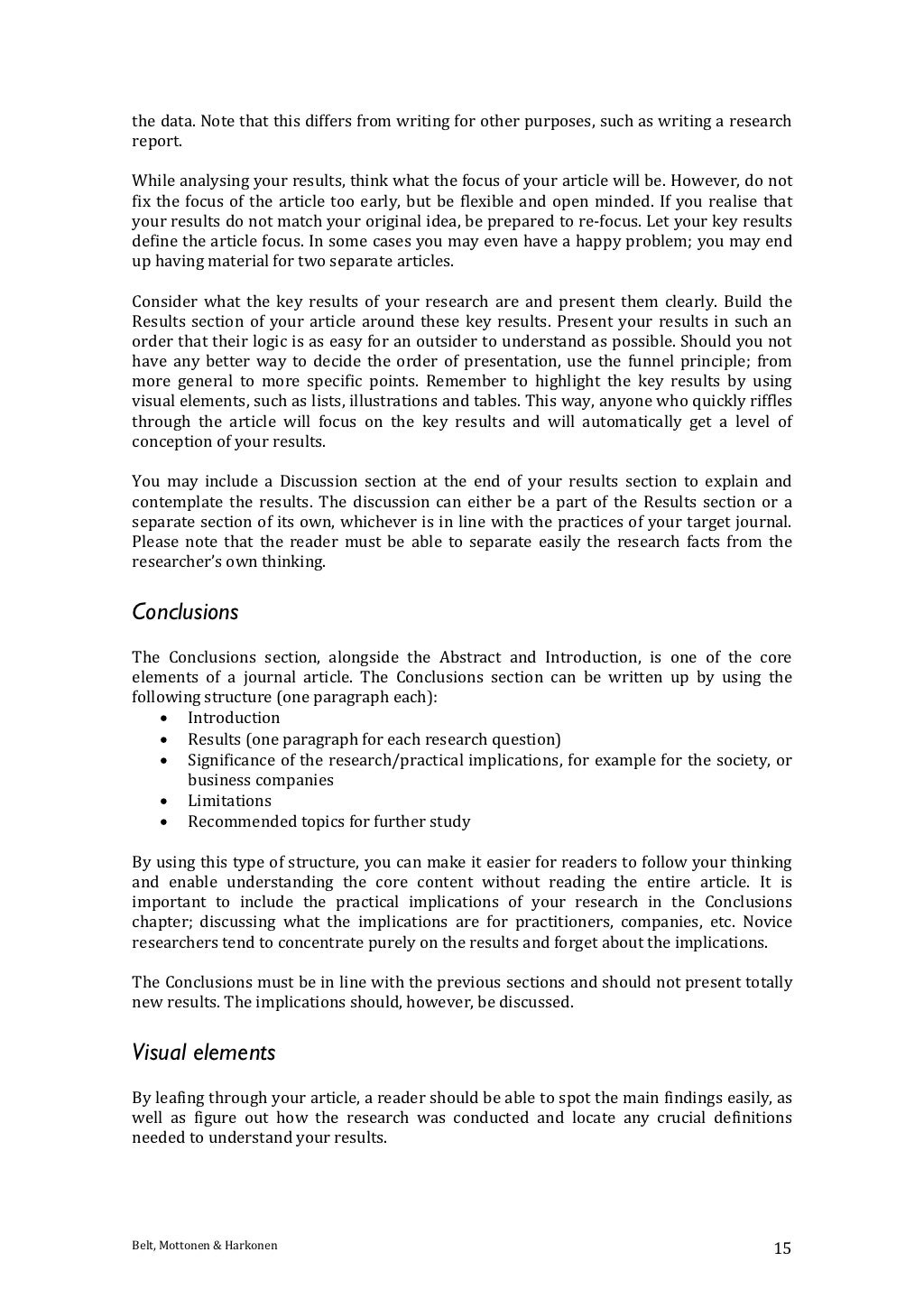 How to write research article image