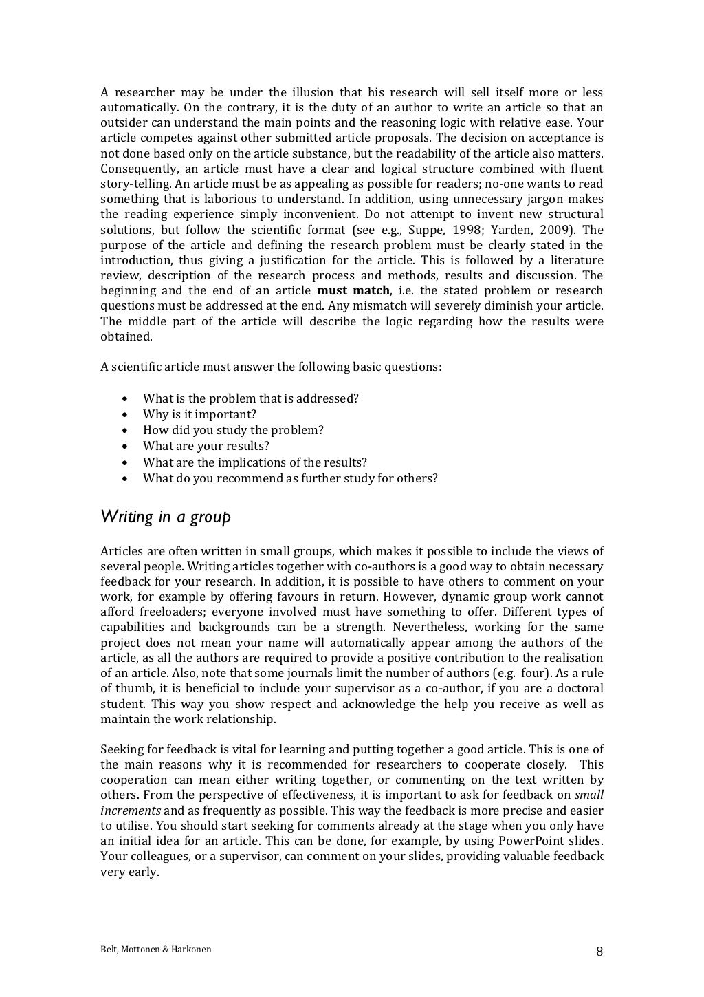 Tips on writing an article for publication image