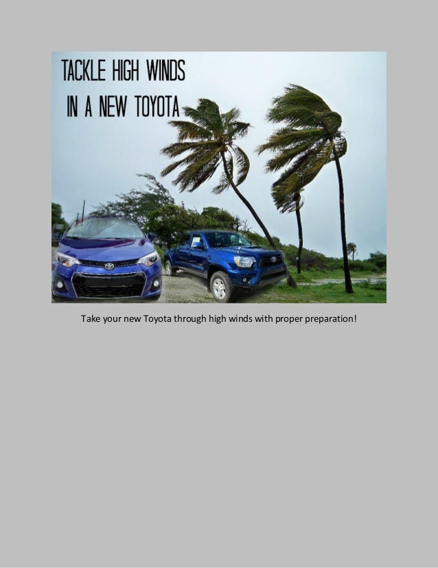 Tips for driving your New Toyota in high winds