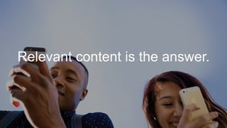 #LinkedInMktg
Relevant content is the answer.
 