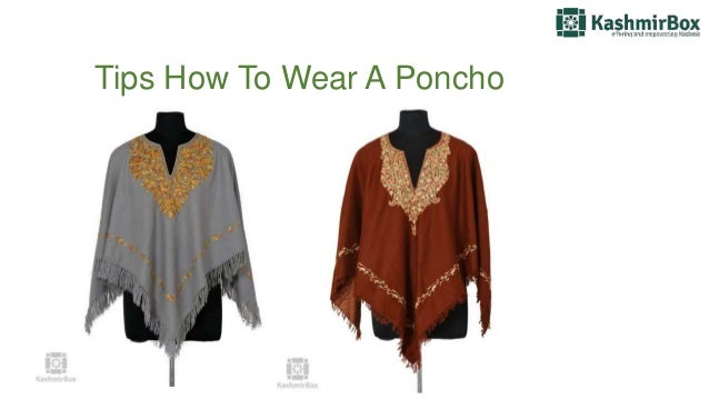 how to wear a shawl poncho