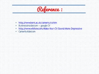 Reference :
•
•
•
•