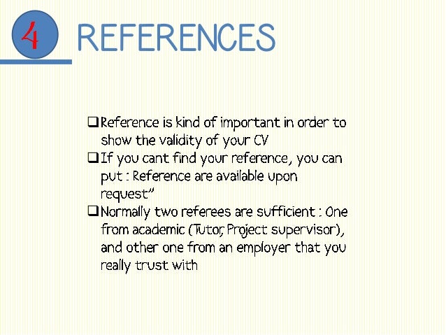 tips in making impressive cv
