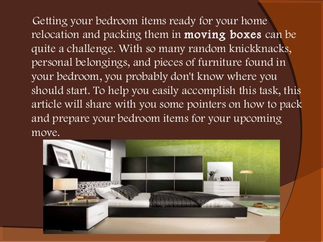 Tips In Packing Bedroom Items In Sydney Moving Boxes