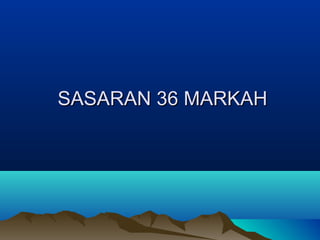 SASARAN 36 MARKAHSASARAN 36 MARKAH
 