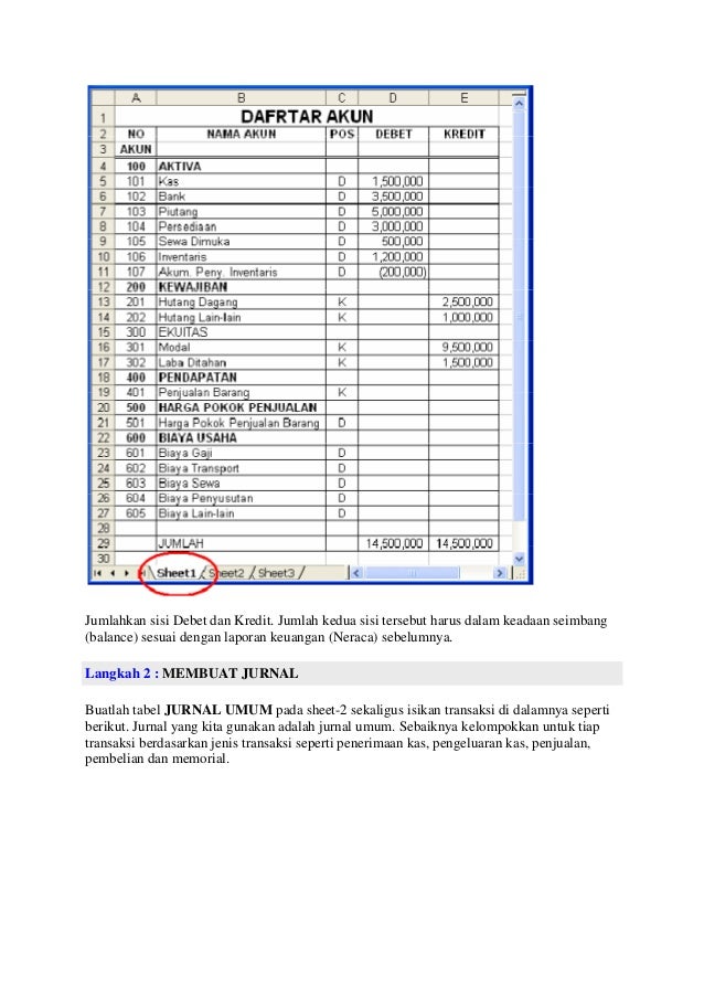 Tips mudah dan cepat membuat laporan keuangan dengan excel