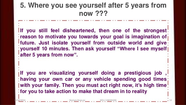 where do you see yourself 10 years from now