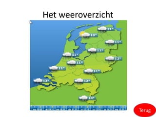 Het weeroverzicht
Terug
 