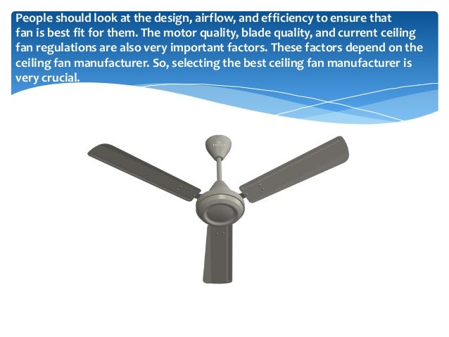 Tips Of Selecting Best Ceiling Fan