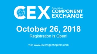 October 26, 2018
Registration is Open!
visit www.leveragechapters.com
 