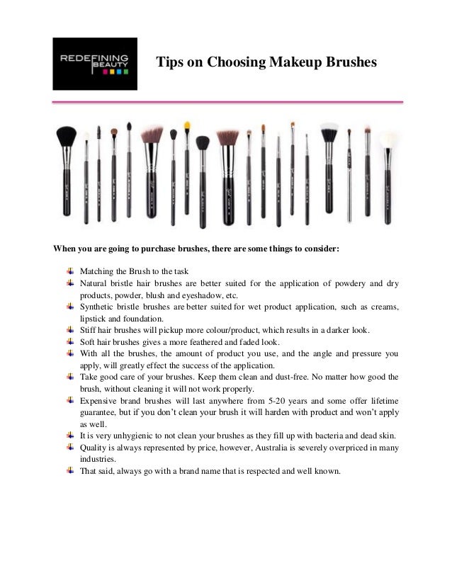 makeup brush tips