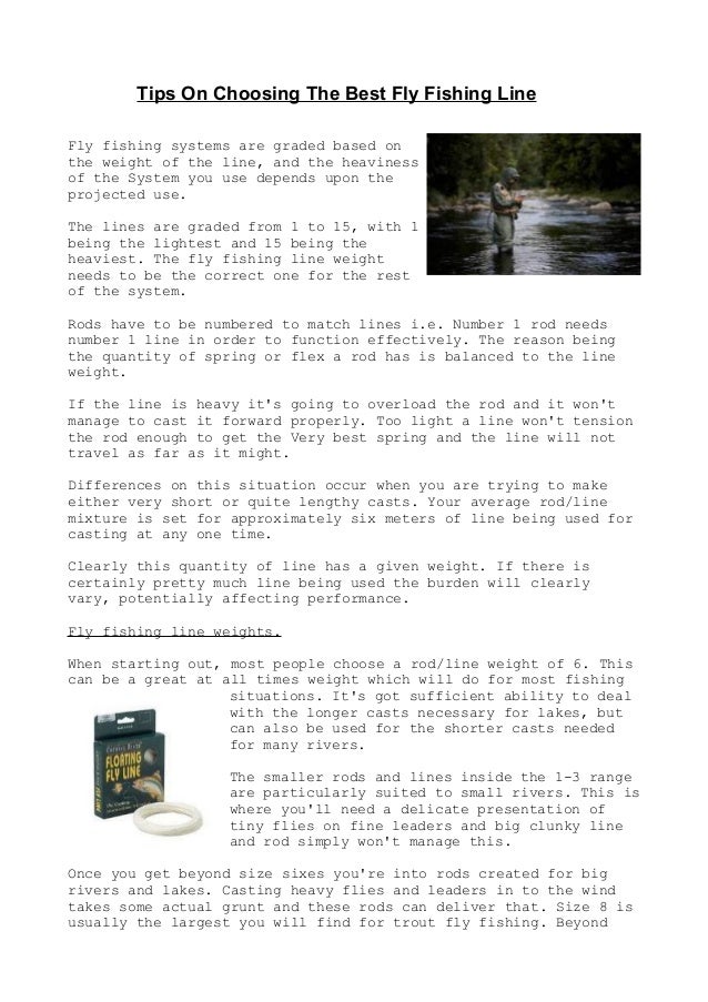 fly fishing line weights
