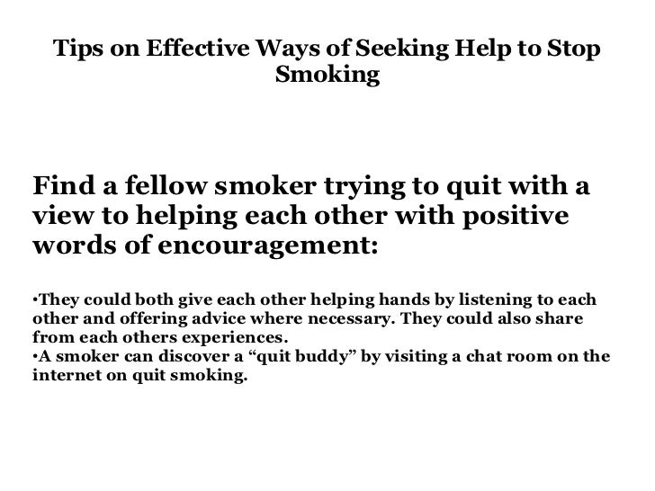 Tips On Effective Ways On Seeking Help To Quit Smoking