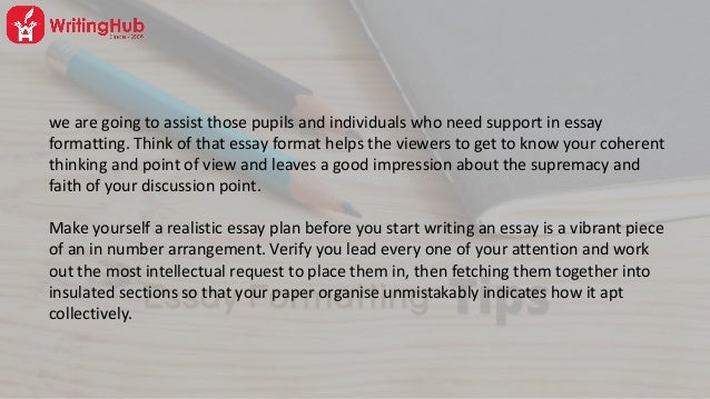 Essay format template picture