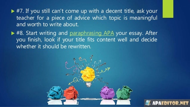 Tips on How to Pick an Effective Topic Using Essay Title ...