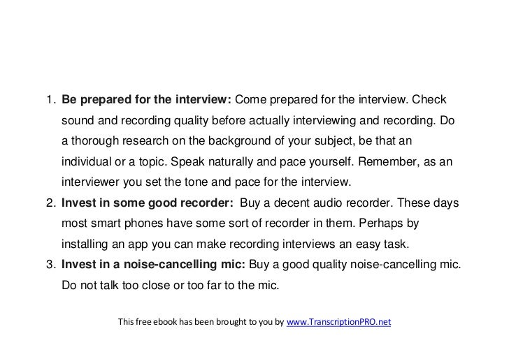 interviews tips