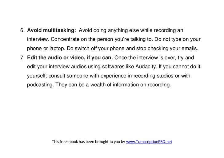 how to do a interview