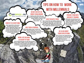 Tips on how to work with millennials