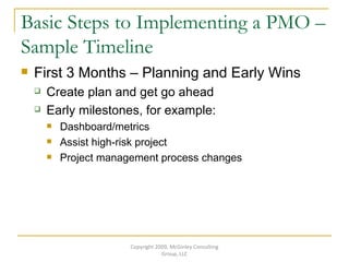 Tips on Implementing a PMO | PPT