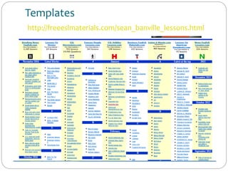 Templates
http://freeeslmaterials.com/sean_banville_lessons.html
 