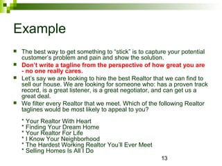 Tips on making great taglines | PPT
