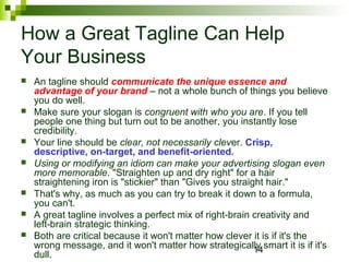 Tips on making great taglines | PPT