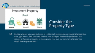 Tips on Real Estate Investing Strategies | PPT