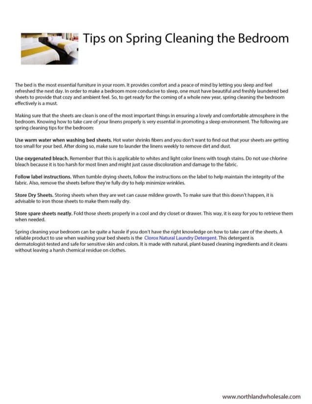 Tips On Spring Cleaning The Bedroom