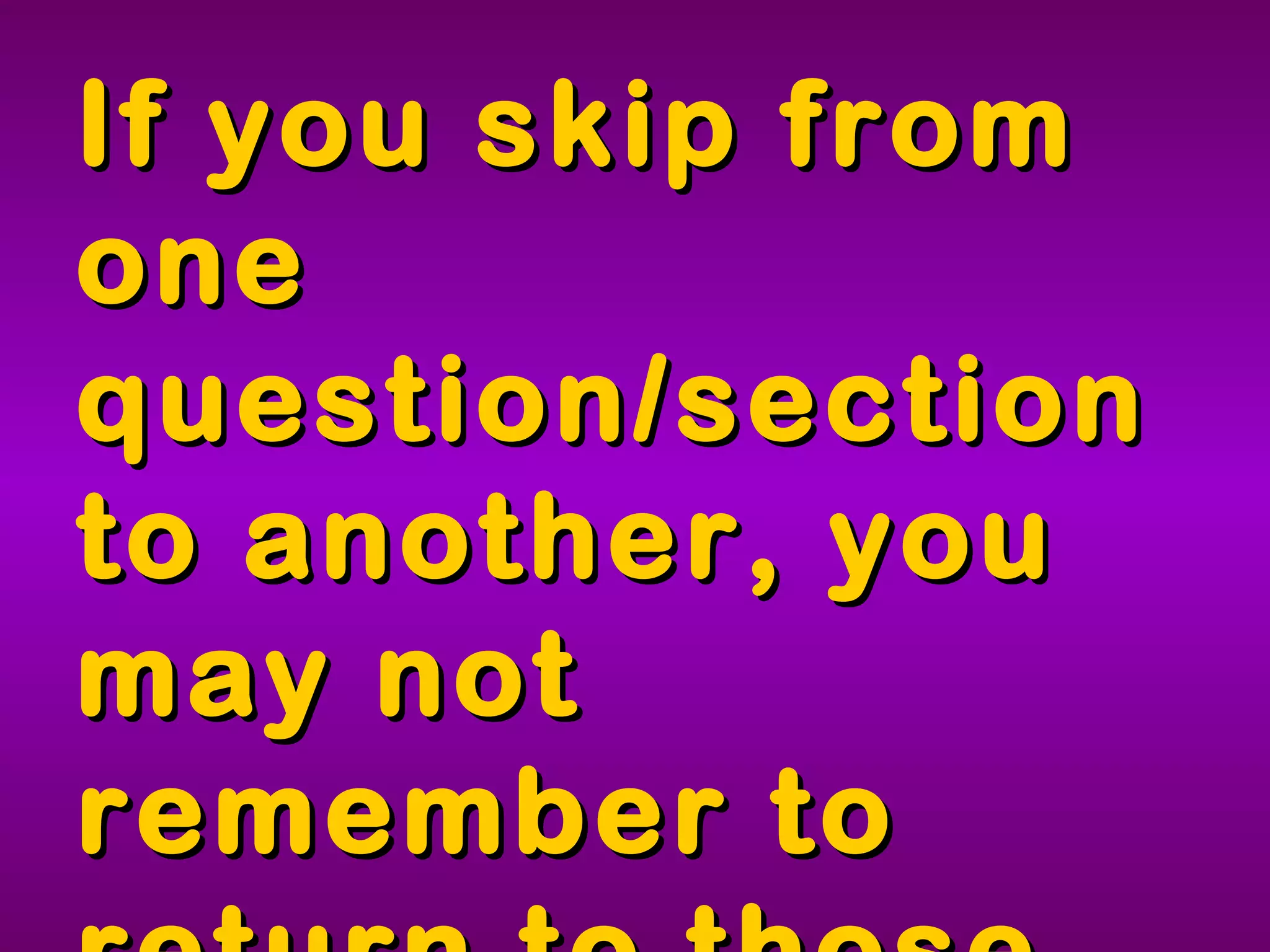 Tips for FCAT MC Questions