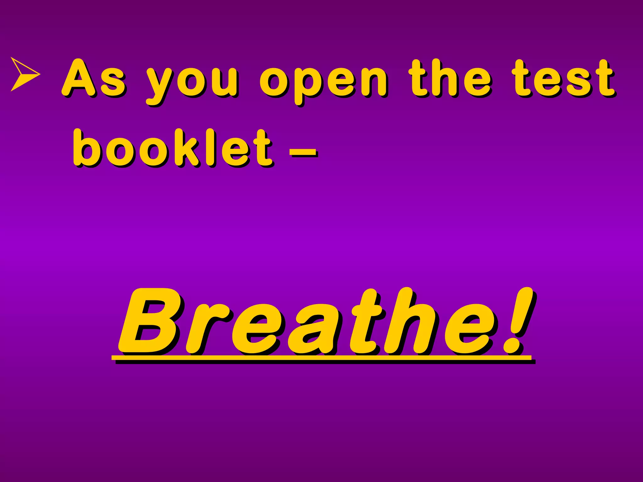 Tips for FCAT MC Questions