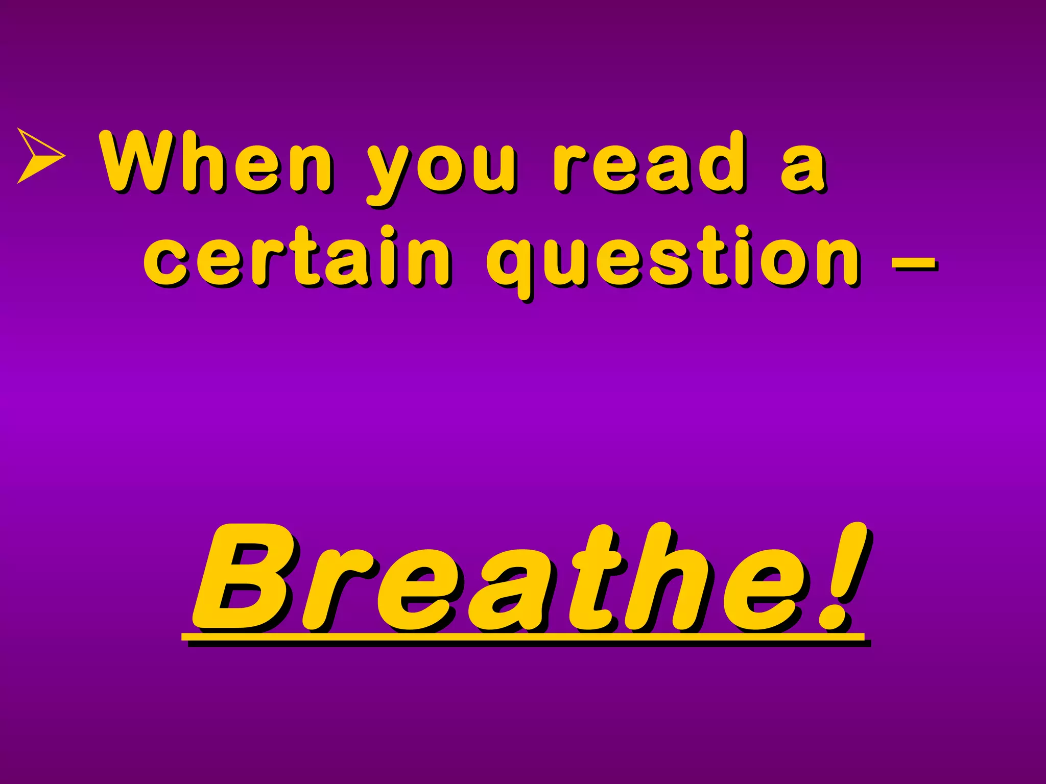 Tips for FCAT MC Questions