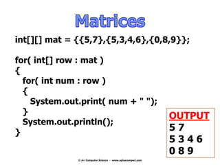 AP Computer Science AP Review 2011 FRQ Questions | PPTX