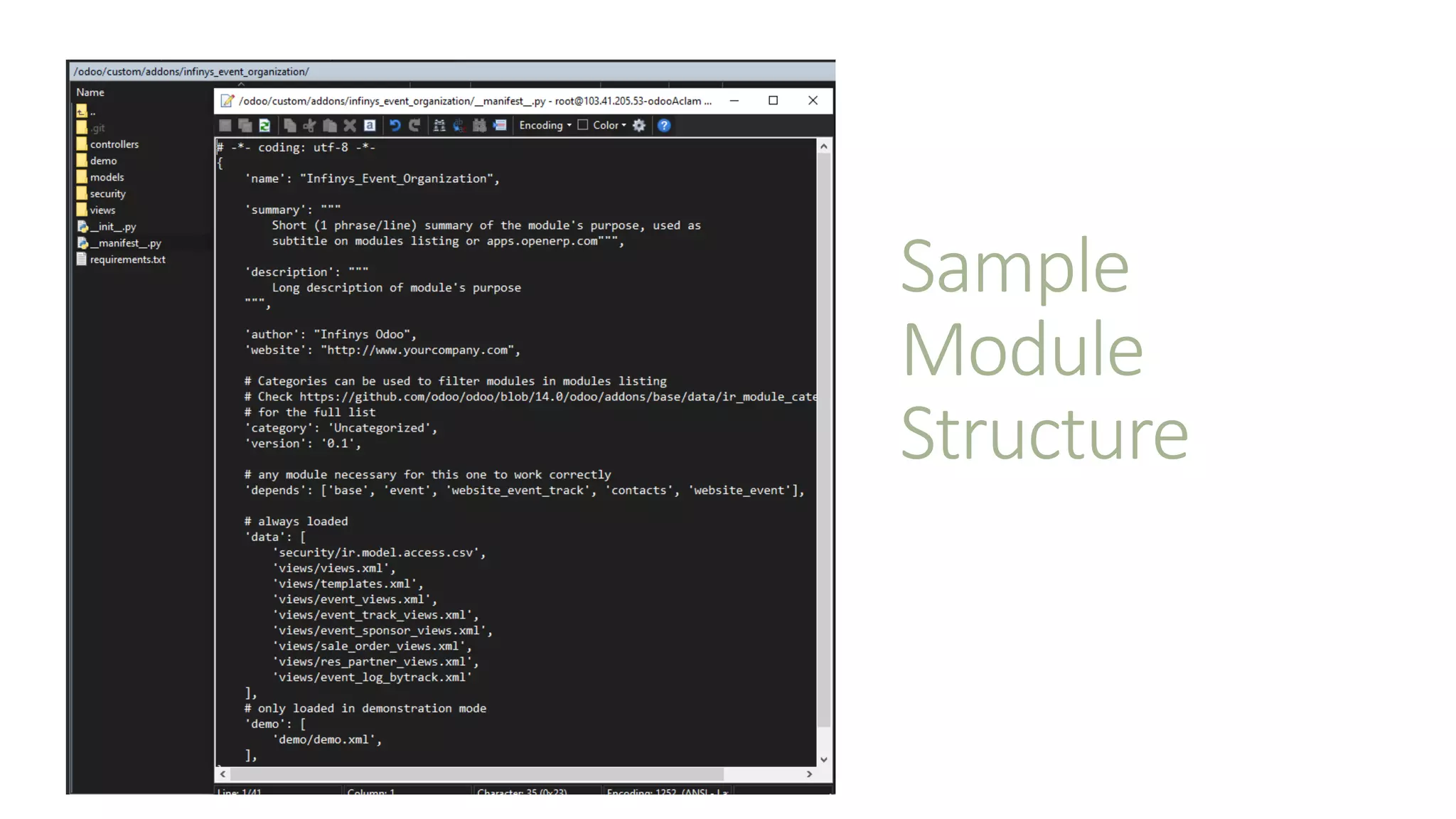 Sample
Module
Structure
 