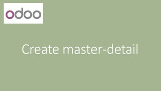 Create master-detail
 