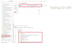 Testing On API
 
