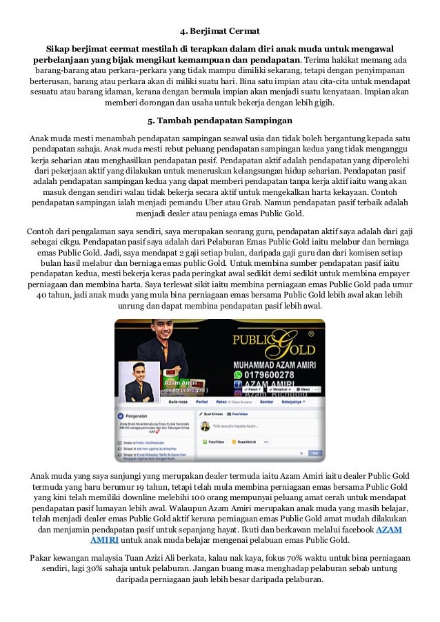 Tips pengurusan kewangan anak muda