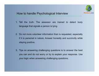 Tips on handling Psychological Assessment | PPTX