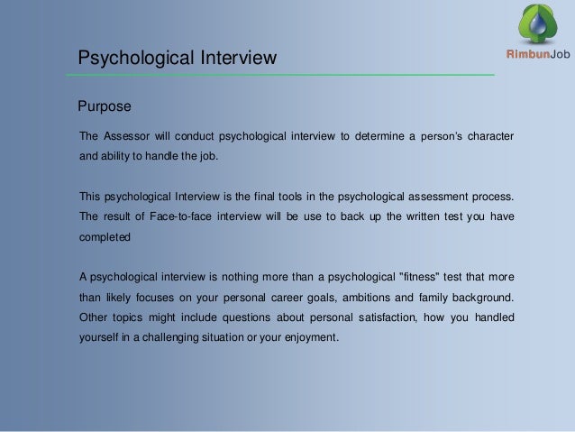 Tips On Handling Psychological Assessment
