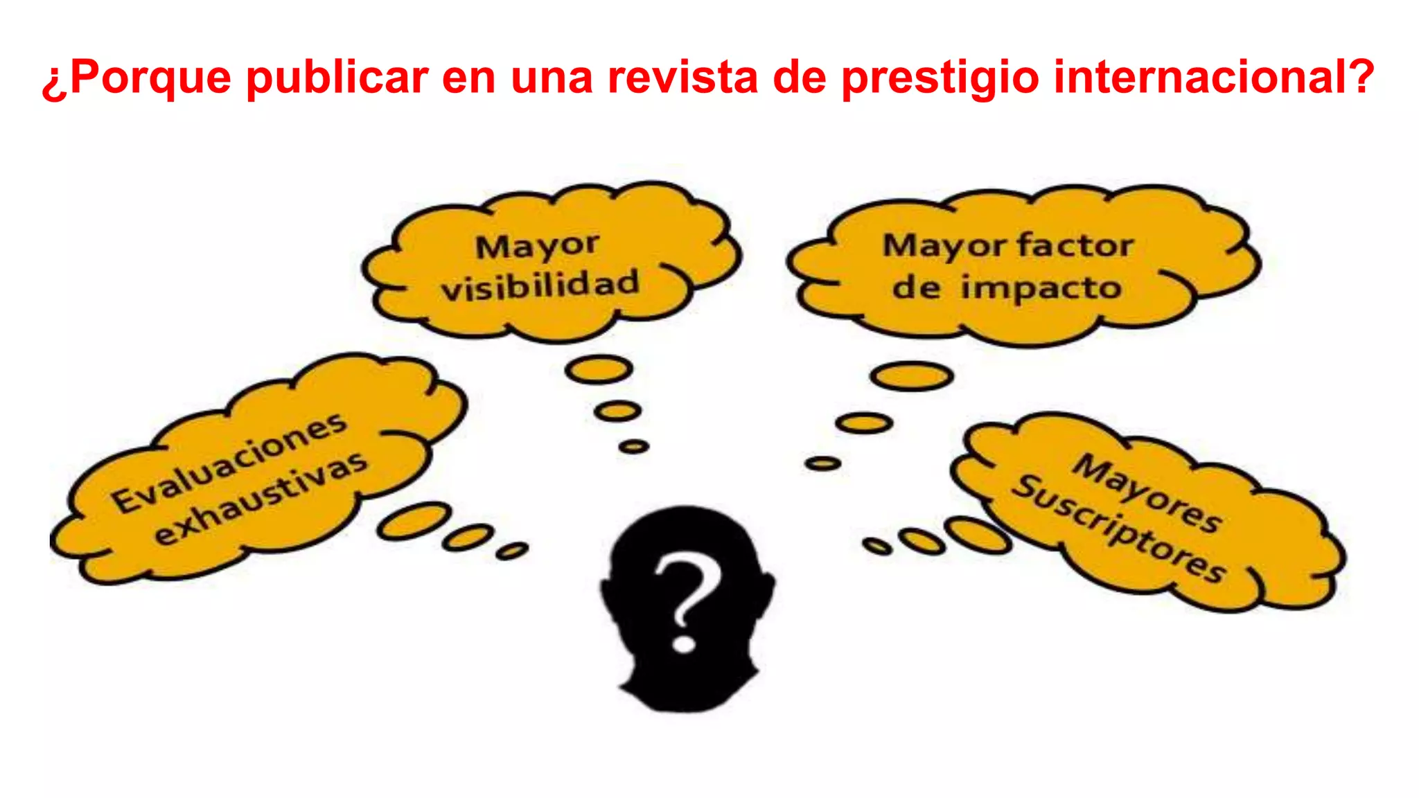 ¿Porque publicar en una revista de prestigio internacional?
 