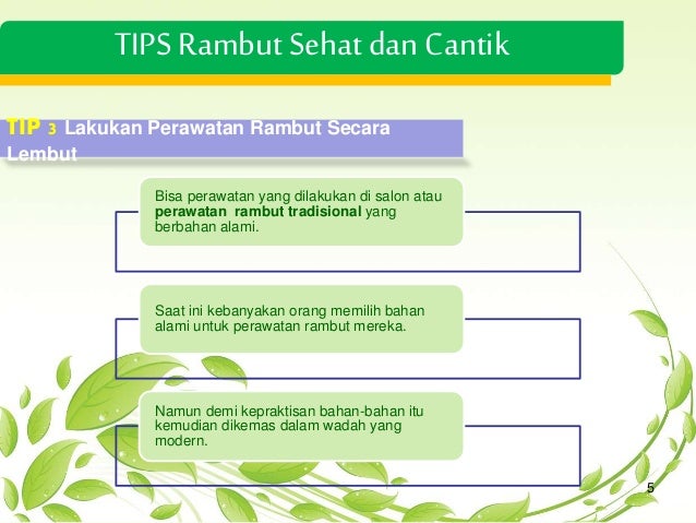 tips rambut sehat  cantik alami