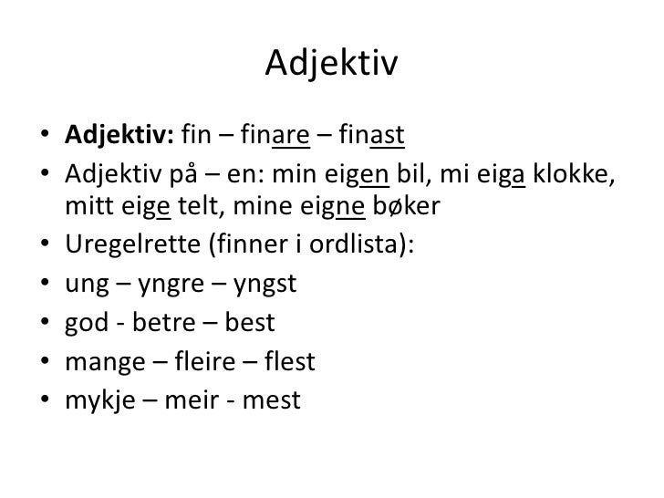 Forskjellen Mellom Bokmål Og Nynorsk