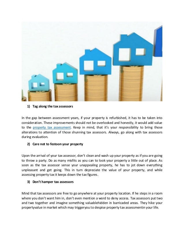 Tips to assess your property Property tax assessment