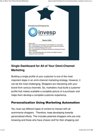 Tips to boost your omni channel marketing
