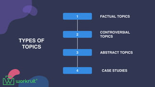 Floating Topics Example Tips to clear group discussion round - Workruit | PDF