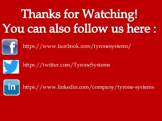 https://www.facebook.com/tyronesystems/
https://twitter.com/TyroneSystems
https://www.linkedin.com/company/tyrone-systems
 