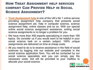Social Assignment Tips to complete social science assignments | PPTX