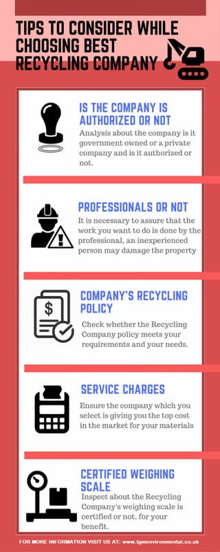 Tips to consider while choosing best recycling company