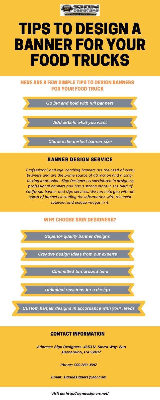 Tips To Design A Banner For Your Food Trucks