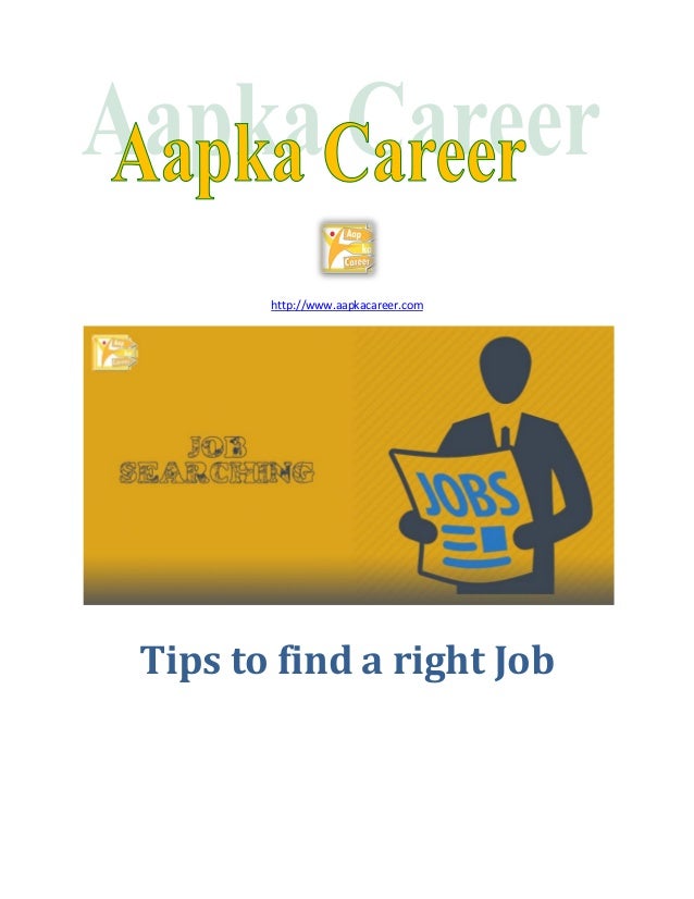 tips to find a job