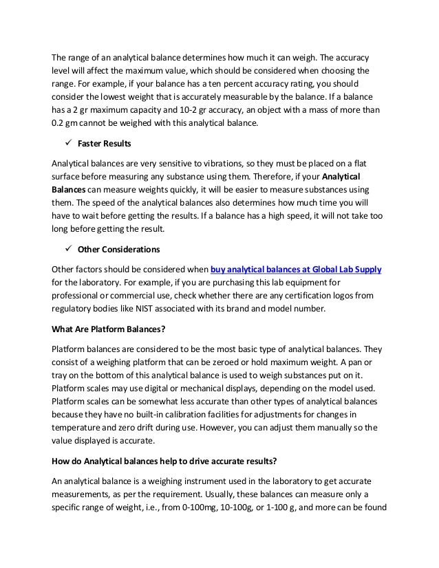 Tips to find the best analytical balances for your laboratory